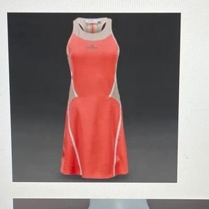 Stella McCartney x Adidas Peach Barricade Tennis Dress W/Shorts Size Small